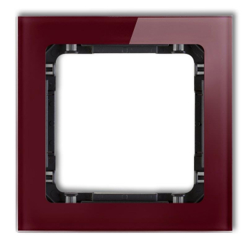 KARLIK DECO BORDO/CZARNY 14-12-DRS-1 ramka x1 szk-26644