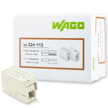 WAGO 224-112 złączka oświetleniowa 2x2,5 op 100szt-26672