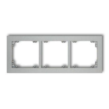KARLIK DECO SREBRNY 7DR-3 ramka x3 -26712
