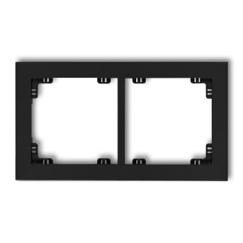 KARLIK DECO CZARNY 12DR-2 ramka x2-26993