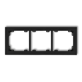 KARLIK DECO CZARNY 12DR-3 ramka x3-26994