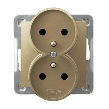 OSPEL IMPRESJA ZŁOTY GP-2YRZ/m/28 gniazdo x2-2792