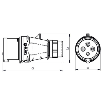 TAREL wtyka przenośna 4x32 IP44 -28044
