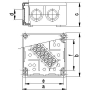 TAREL puszka 131x131x71 n/t-28098