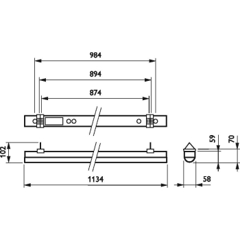PHILIPS Batten BN120C LED oprawa 40W 120cm-28735