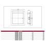 DOSPEL MAGNAT 300X300 drzwiczki rewizyjne INOX-29013