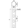 BAKS M CWD40H40/2 ceownik wzmocniony 2m-29442