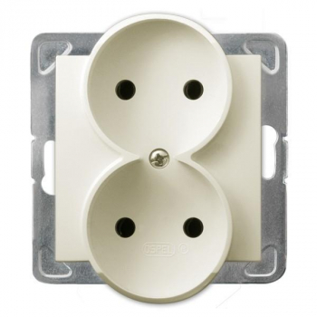 OSPEL IMPRESJA ECRU GP-2YR/m/27 gniazdo x2-7153