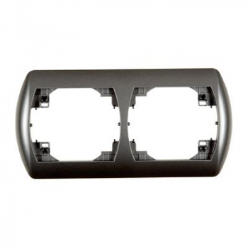 KARLIK TREND GRAFIT 11RH-2 ramka x2 pozioma-8302